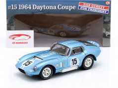 Shelby Cobra Daytona Coupe #15 1964 "Dan Gurney for President" azul / blanco 1:18 GMP