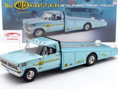 Ford F-350 Ramp Truck "The Malco Gasser" Year 1970 light blue 1:18 GMP