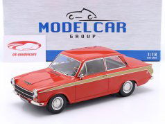 Ford Lotus Cortina Año de construcción 1966 rojo / oro 1:18 ModelCar Group