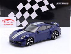 Porsche 911 (992) Sport Classic 建造年份 2022 蓝色的 金属 1:18 Minichamps