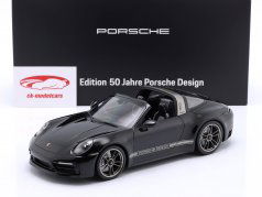 Porsche 911 (992) Targa 4 GTS 50 År Porsche design sort 1:18 Minichamps