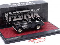 Land Rover 109 Bell Aurens Longnose Ouvrir Haut Année de construction 2008 noir 1:43 Matrix