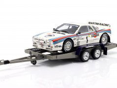 3-auto set Rallye Monte Carlo 1983: Fiat 242 & Lancia 037 Rally #1 met Aanhangwagen 1:18 OttOmobile