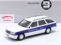 Mercedes-Benz Classe E Modelo T (S124) Service Car 1995 branco / azul 1:18 Triple9