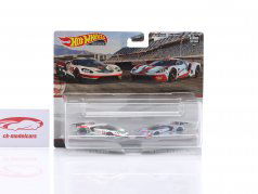 2-car Set: Ford GT Race #67 & Ford GT Race #69 2016 1:64 HotWheels