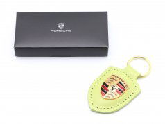 皮革钥匙扣 Porsche 徽章 卡塔赫纳 黄色的 金属