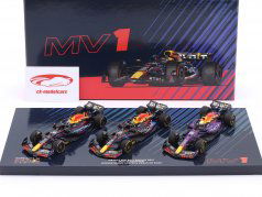 3-Car Set Verstappen Sieger Miami / USA / Las Vegas GP Formel 1 Weltmeister 2023 1:43 Minichamps
