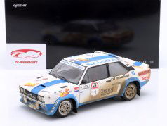 Fiat 131 Abarth Dirty Version #1 ganhador Rallye 1000 Lakes 1980 Alen, Kivimäki 1:18 Kyosho