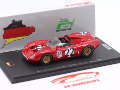 Alfa Romeo T33 #22 5ème 1000km Nürburgring 1967 Autodelta SpA 1:43 Spark