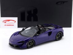 McLaren Artura Spider Byggeår 2024 lantana lilla 1:18 GT-Spirit