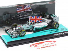 L. Hamilton Mercedes F1 W05 #44 winnaar Abu Dhabi GP formule 1 Wereldkampioen 2014 1:43 Minichamps