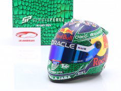 Sergio Perez Red Bull Racing #11 4º Miami GP fórmula 1 2024 capacete 1:2 Schuberth
