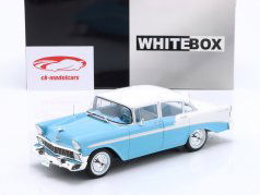 Chevrolet Bel Air Année de construction 1956 bleu clair 1:24 WhiteBox