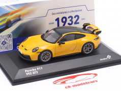Porsche 911 (992) GT3 Année de construction 2023 jaune 1:43 Solido