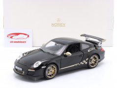 Porsche 911 (997.2) GT3 RS Année de construction 2009 noir / or 1:18 Norev