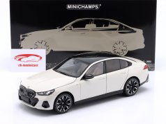 BMW i5 (G60) Ano de construção 2023 branco metálico 1:18 Minichamps