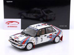Lancia Delta HF 4WD #3 Sieger Rallye Toyota Olympus 1987 Kankkunen, Piironen 1:18 Kyosho
