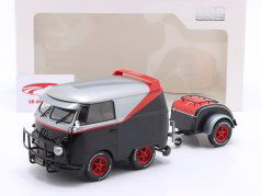 Kool Kombi B-Team Année de construction 2024 noir / rouge 1:18 Solido