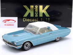 Ford Thunderbird Cabriolet Baujahr 1966 hellblau metallic 1:18 KK-Scale