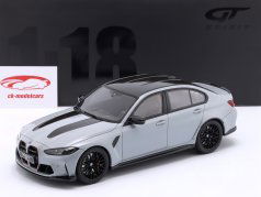 BMW M3 CS M Bouwjaar 2025 Brooklyn grijs metalen 1:18 GT-Spirit
