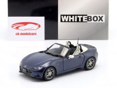 Mazda MX-5 Roadster Bouwjaar 2019 donkerblauw metalen 1:24 WhiteBox