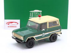 Ford Bronco Smokey bjørn Skov skovfoged Byggeår 1967 grøn / fløde 1:18 Greenlight