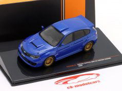 Subaru Impreza WRX STI 建設年 2009 青 / ゴールデン リム 1:43 Ixo