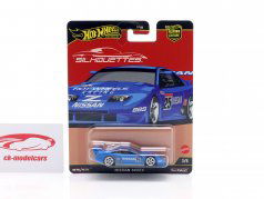 Nissan 300ZX #25 blu / bianco cerchi 1:64 HotWheels
