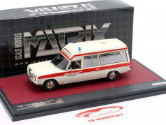 Mercedes-Benz V114 Visser Ambulance Byggeår 1968-1973 hvid / rød 1:43 Matrix