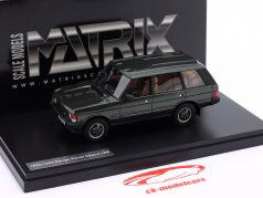 Range Rover Vogue LSE Anno di costruzione 1992 verde scuro metallico 1:43 Matrix