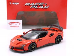 Ferrari SF90 XX Stradale Ano de construção 2024 laranja-avermelhado 1:18 Bburago