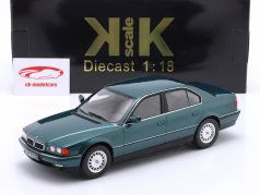BMW 740i E38 Año de construcción 1994 metálico verde 1:18 KK-Scale