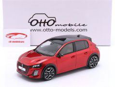 Peugeot 208 GT Hybrid Bouwjaar 2024 rood metalen 1:18 OttOmobile