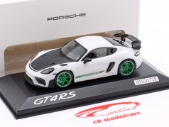 Porsche 718 (982) Cayman GT4 RS Tribute to RS 2.7 белый / зеленый 1:43 Minichamps