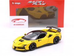 Ferrari SF90 XX Stradale Année de construction 2024 jaune 1:24 Bburago