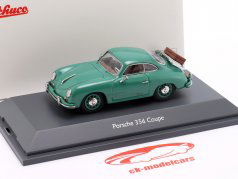 Porsche 356 Coupe Année de construction 1960 vert 1:43 Schuco
