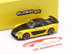 Mazda RX-7 VeilSide Fortune7 gul / sort 1:64 Tarmac Works