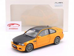 BMW M3 (E46) Coupé Année de construction 2000 orange métallique / noir 1:18 Solido