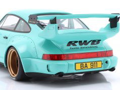 Porsche 911 RWB Rauh-Welt 2020 Tiffany 蓝色的 1:12 GT-Spirit