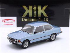 BMW 323i (E21) Année de construction 1978 bleu clair métallique 1:18 KK-Scale