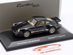 Porsche 911 Turbo 3.0 Année de construction 1975-1977 noir / doré Pneus 1:43 Welly