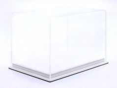 高质量 亚克力展示盒 Mulhouse 和 白色的 皮革底座 为了 头盔 1:2 Atlantic