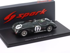 Jaguar C-Type #17 第二 24h LeMans 1953 Walker, Moss 1:43 Spark
