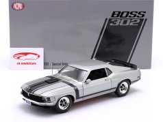 Ford Mustang Boss 302 Ano de construção 1970 cinza-prateado 1:18 GMP