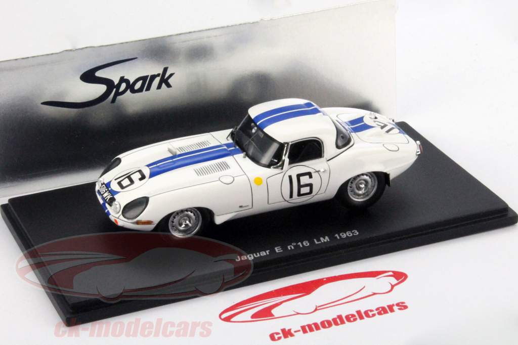 Spark 1:43 Jaguar E-type #16 24 LeMans 1963 Richards