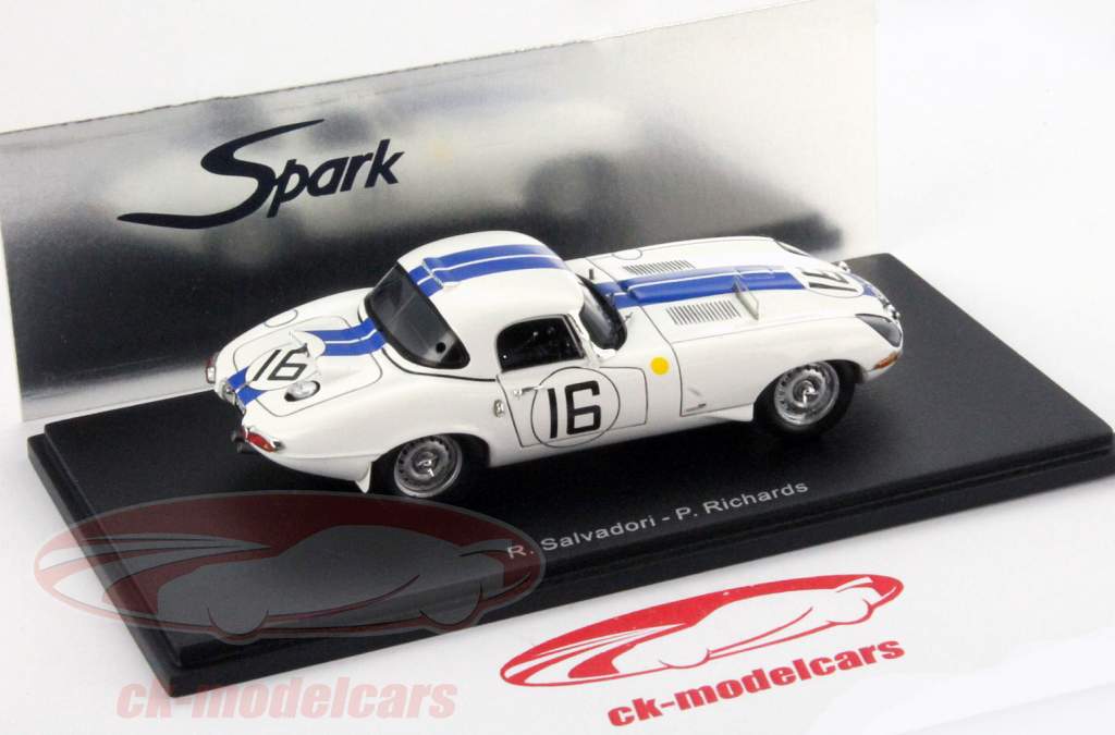 捷豹 E型 #16 24 勒芒 1963 理查兹 / 萨尔瓦多 1:43 Spark
