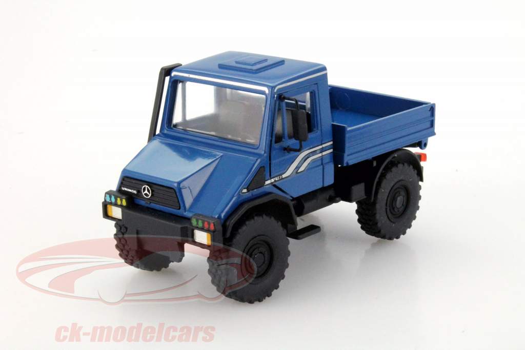 メルセデス·ベンツ 道路清掃車 U140 ブルー 1:43 NZG