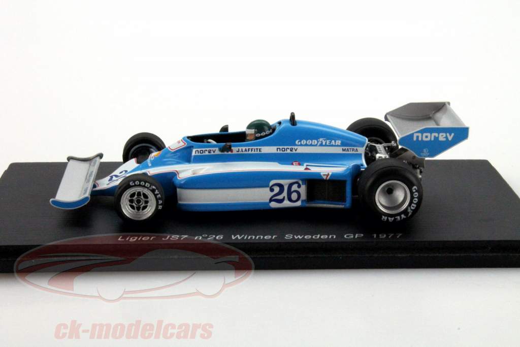 Spark 1:43 J. Laffite Ligier JS7 #26 Winner Sweden GP