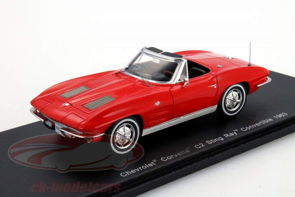 シボレー コルベット C2は スティング Ray コンバーチブル 年 1963 赤 1:43 Spark