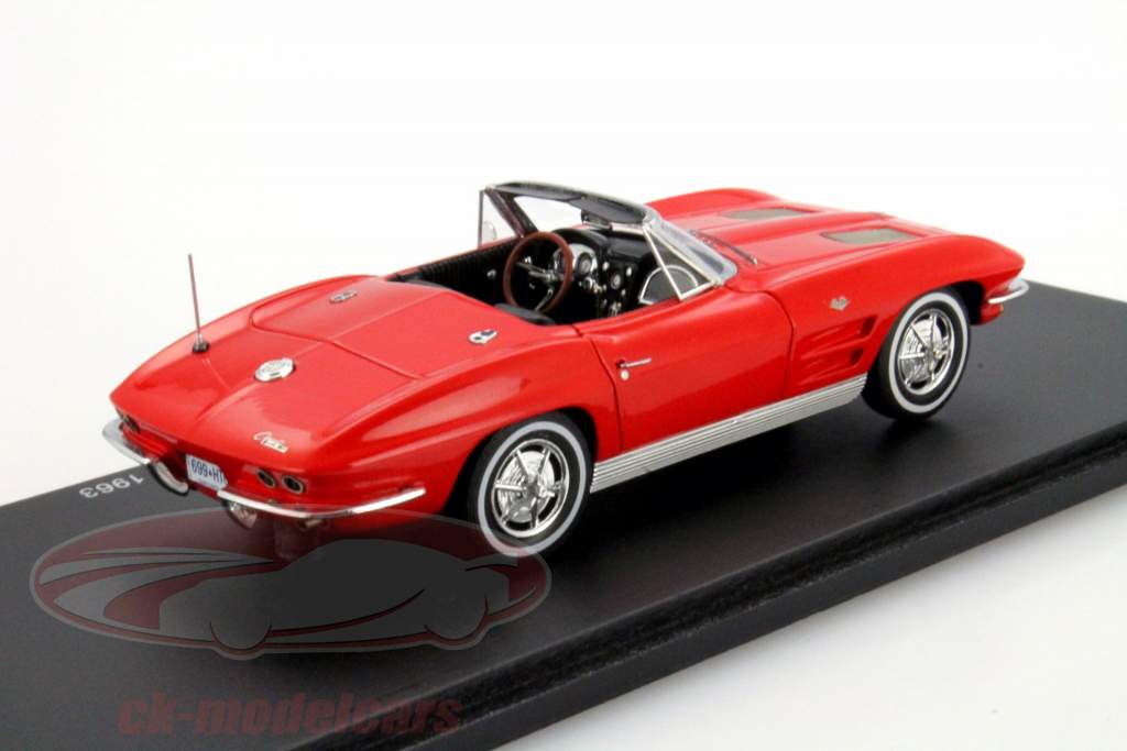 シボレー コルベット C2は スティング Ray コンバーチブル 年 1963 赤 1:43 Spark